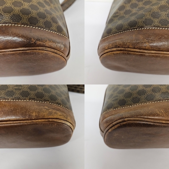 Celine Vintage Macadam Sac Seau Drawstring Bucket Bag in Canvas and Leather - Picture 9 of 16